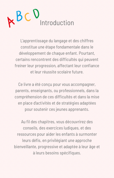 Ebook : Accompagner le développement du langage et des chiffres chez les enfants en difficulté