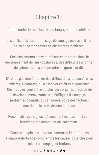 Ebook : Accompagner le développement du langage et des chiffres chez les enfants en difficulté