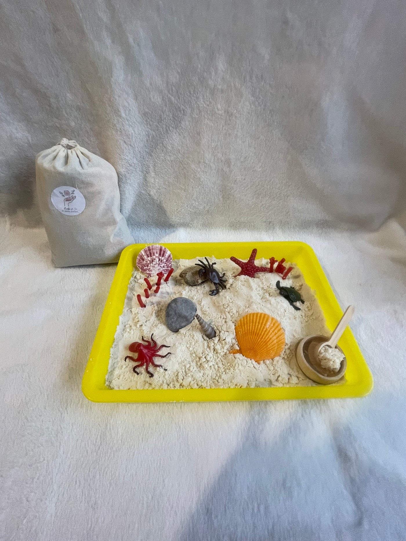 Bac sensoriel océan sable magique