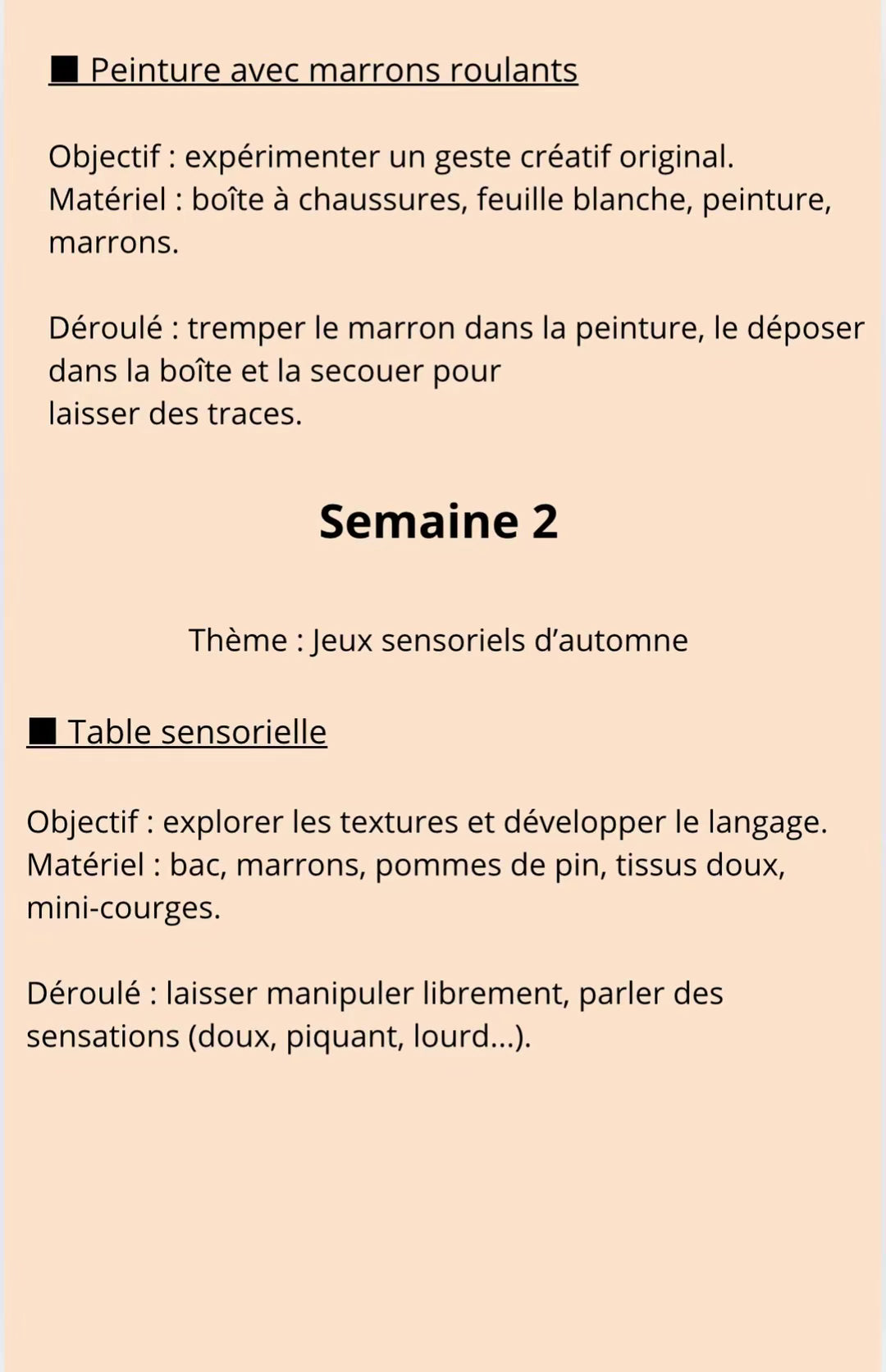 Livret d’activité 12 semaines d'activités Clef en Main Automne - Hiver